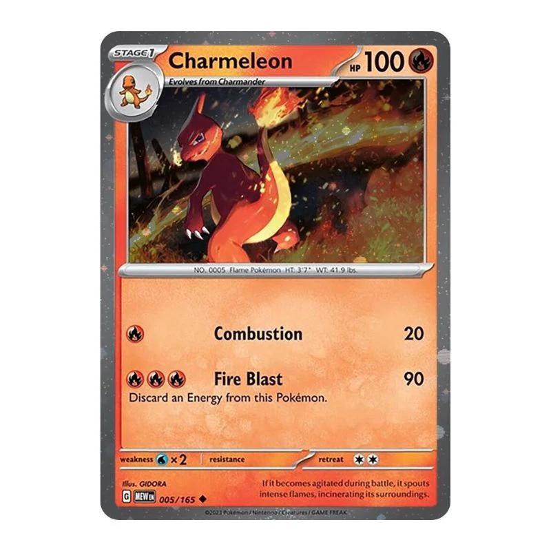 Charmeleon Cosmos Holofoil - 005/165 - Pokémon Scarlet & Violet: 151