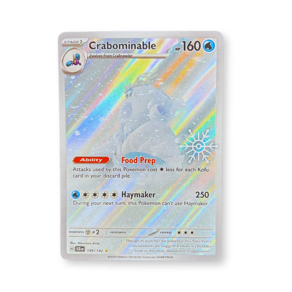 Crabominable (Holiday Stamp) - SCR 149/142 - Sealed (Förseglad) - Pokémon Stellar Crown