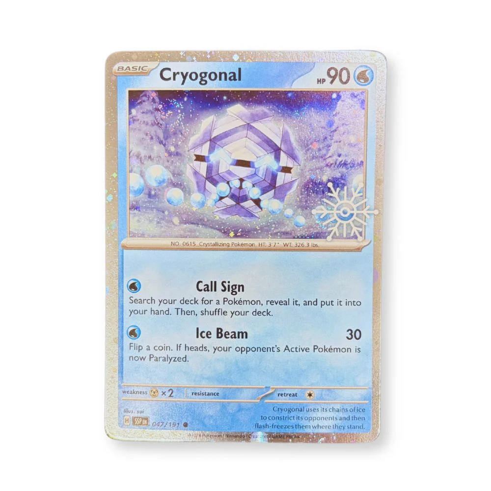 Cryogonal (Holiday Stamp) - SSP 047/191 - Sealed (Förseglad) - Pokémon Surging Sparks