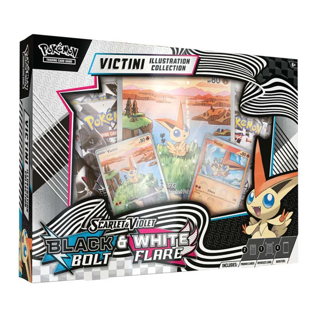 Pokémon Scarlet & Violet 10.5: Black Bolt & White Flare Victini Illustration Collection (MAX 1 PER KUND)