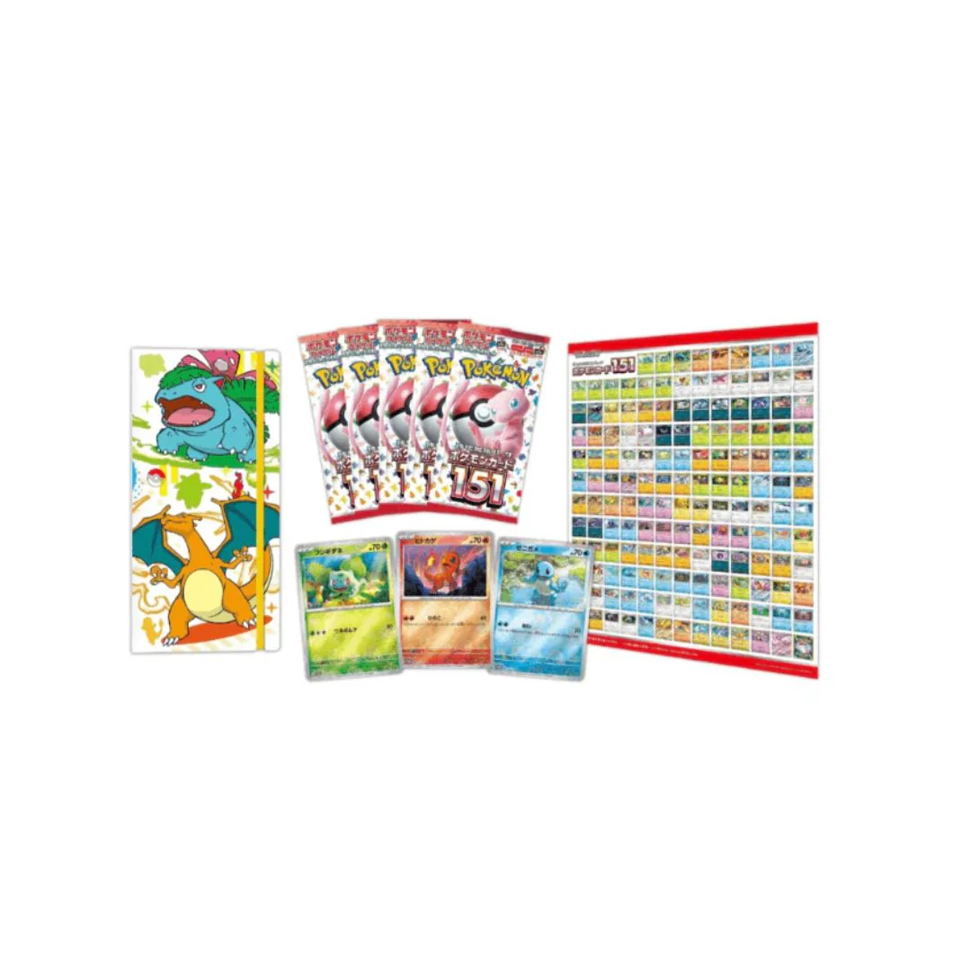 Pokémon Scarlet & Violet: 151 Card File Set Venusaur Charizard Blastoise (Japansk) - Image 2