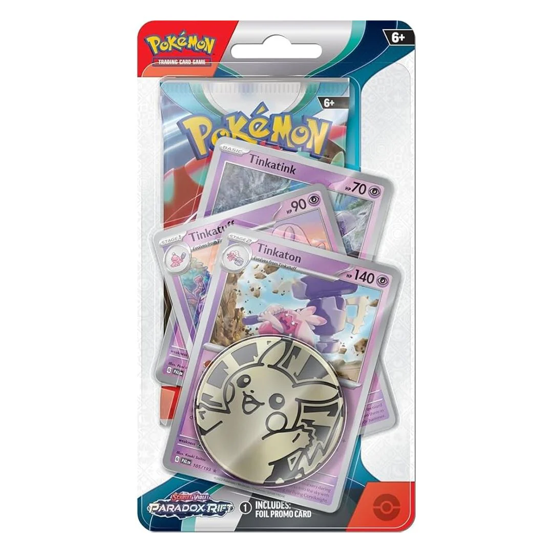 Pokémon Scarlet & Violet 4: Paradox Rift Premium Checklane Blister Pack: Tinkaton