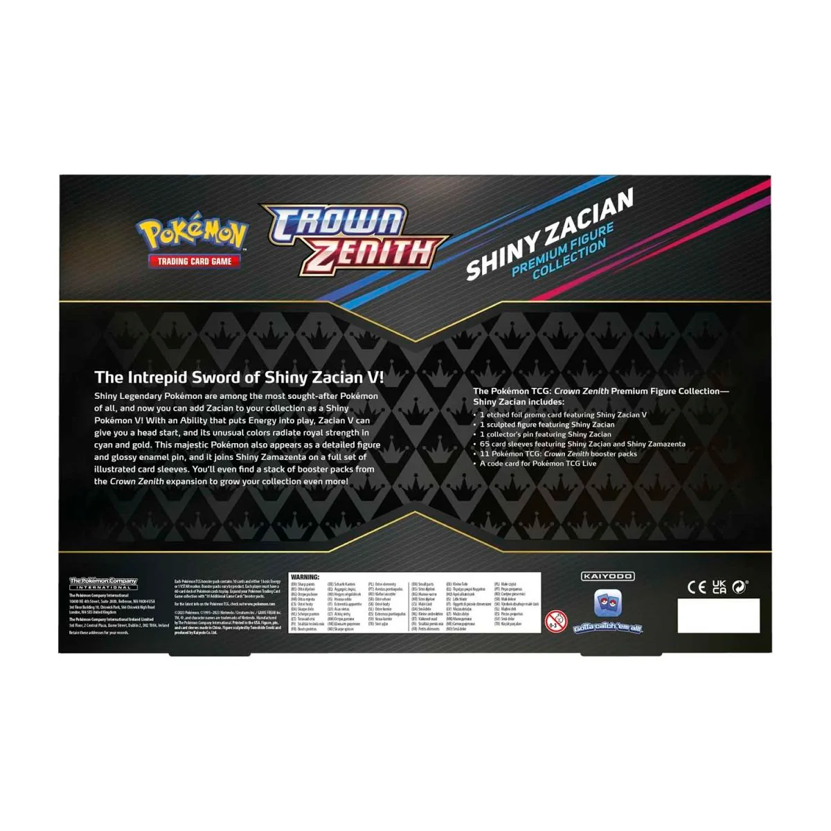 Pokémon TCG: Crown Zenith Premium Figure Collection Box - Shiny Zacian - Image 4