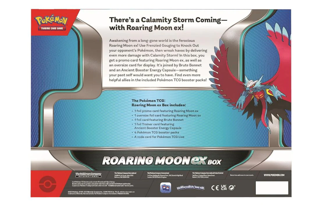 Pokémon TCG: Roaring Moon ex Collection Box - Image 2