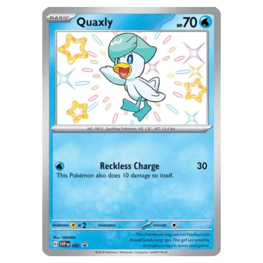 Quaxly - SVP082 Black Star Promo - Pokémon Scarlet & Violet: Paldean Fates