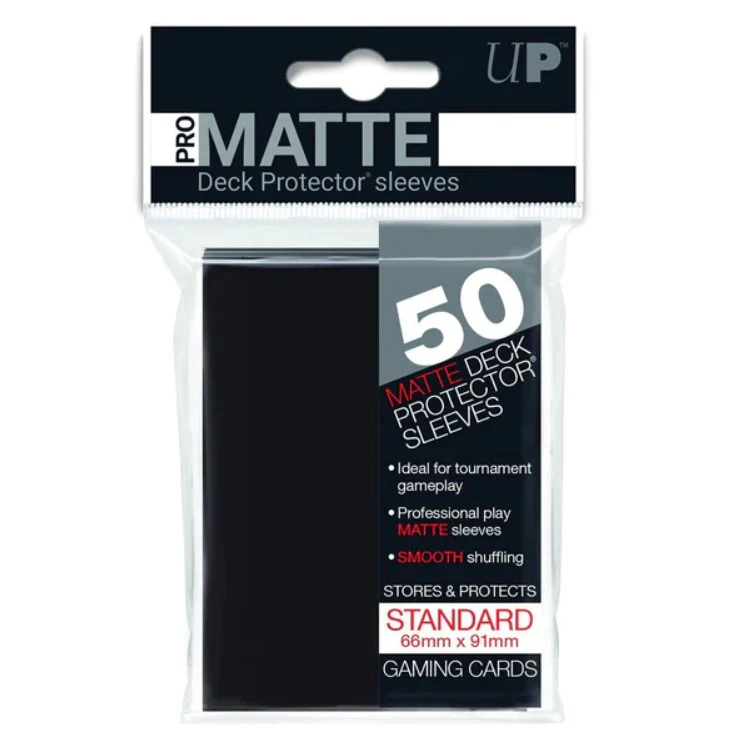 Ultra PRO: Standard Deck Protector Sleeves Pro Matte 50st, Svart